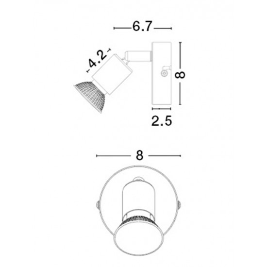 Lustra Spot BASE Nova Luce Modern, GU10, 662001, Grecia