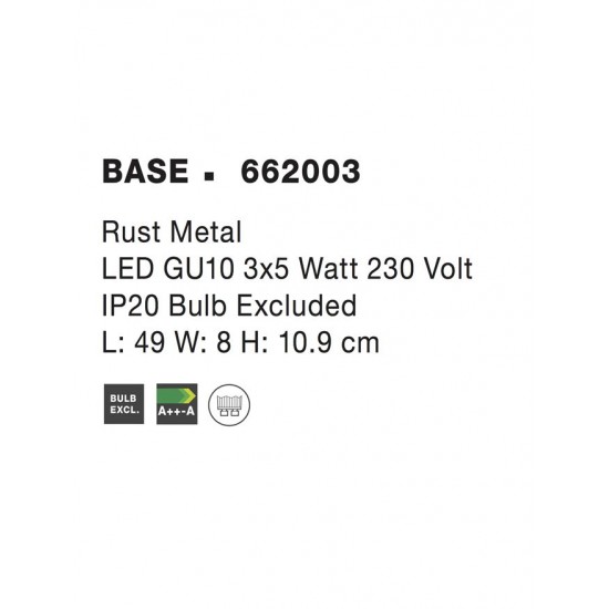 Lustra Spot BASE Nova Luce Modern, GU10, 662003, Grecia