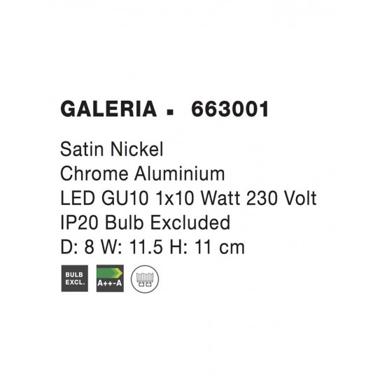 Lustra Spot GALERIA Nova Luce Modern, GU10, 663001, Grecia