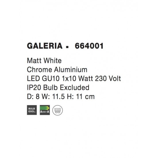 Lustra Spot GALERIA Nova Luce Modern, GU10, 664001, Grecia