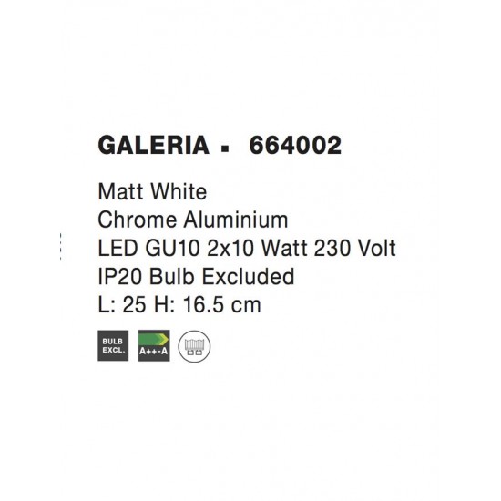 Lustra Spot GALERIA Nova Luce Modern, GU10, 664002, Grecia