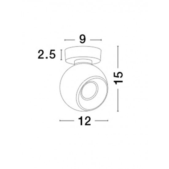 Lustra Spot TORE Nova Luce Modern, GU10, 665001, Grecia
