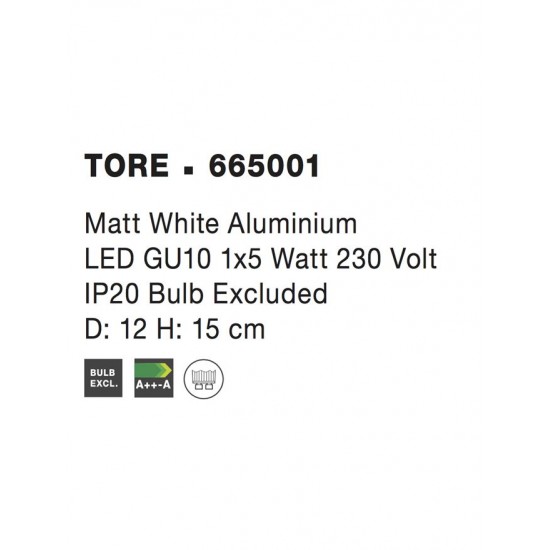 Lustra Spot TORE Nova Luce Modern, GU10, 665001, Grecia