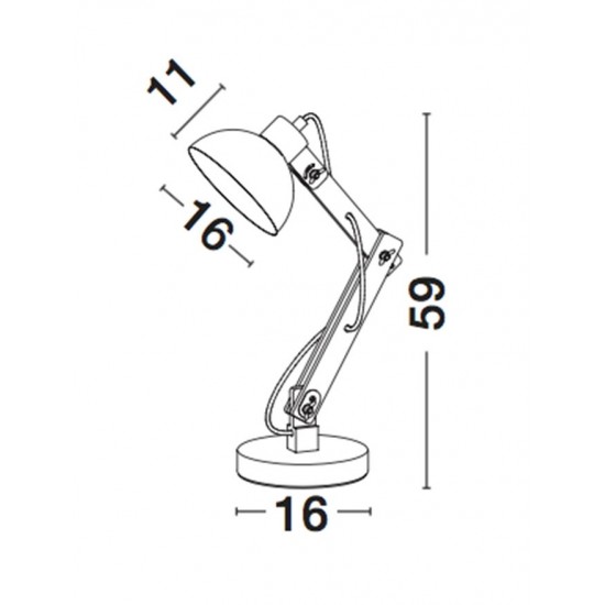Lampa de Birou LILA Nova Luce Modern, E27, 671601, Grecia
