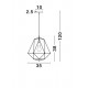 Pendul PIETRA Nova Luce Modern, E27, 672801, Grecia