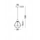 Pendul PIETRA Nova Luce Modern, E27, 673602, Grecia