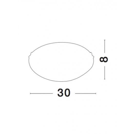 Plafoniera SHELL Nova Luce Modern, E27, 702202, Grecia