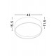 Plafoniera FANO Nova Luce Modern, Led, 71045001, Grecia