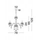 Candelabru ZENO Nova Luce Clasic, E14, 71231402, Grecia