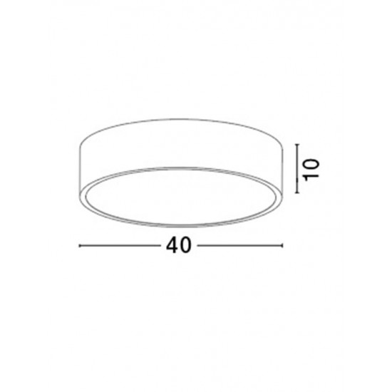 Plafoniera RODA Nova Luce Modern, Led, 7165202, Grecia