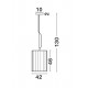 Suspensie CELSO Nova Luce Modern, E27, 7252602, Grecia