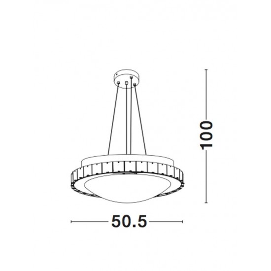 Suspensie PALERMO Nova Luce Elegant, E27, 7311404, Grecia