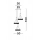 Suspensie CORONA Nova Luce Modern, Led, 7402401, Grecia