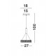 Pendul CORONA Nova Luce Modern, Led, 7402402, Grecia