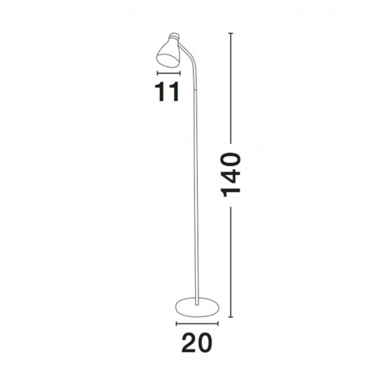 Lampadar GARRIE Nova Luce Modern, E14, 7605170, Grecia