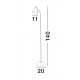 Lampadar GARRIE Nova Luce Modern, E14, 7605170, Grecia