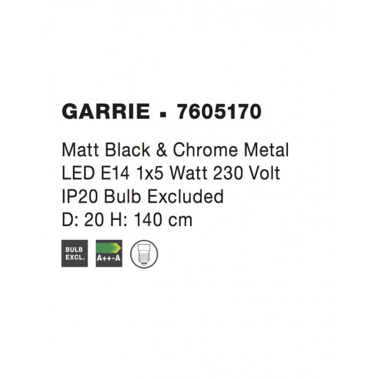 Lampadar GARRIE Nova Luce Modern, E14, 7605170, Grecia