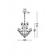 Candelabru PERUGI Nova Luce Clasic, G9, 7628010, Grecia