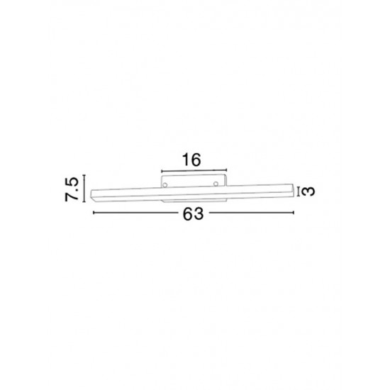 Aplica Baie MODENA Nova Luce Modern, Led, 787004, Grecia