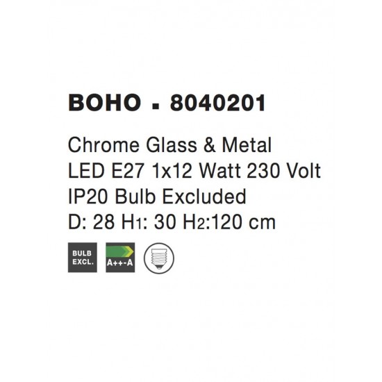 Pendul BOHO Nova Luce Modern, E27, 8040201, Grecia