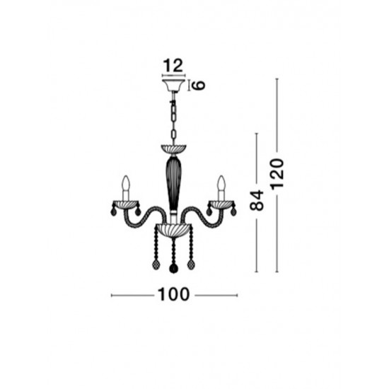 Candelabru CONNOR Nova Luce Clasic, E14, 8061205, Grecia