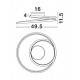 Lustra Plafon PLASENCIA Nova Luce Modern, Led, 81007201, Grecia