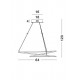 Suspensie PLASENCIA Nova Luce Modern, Led, 81007202, Grecia