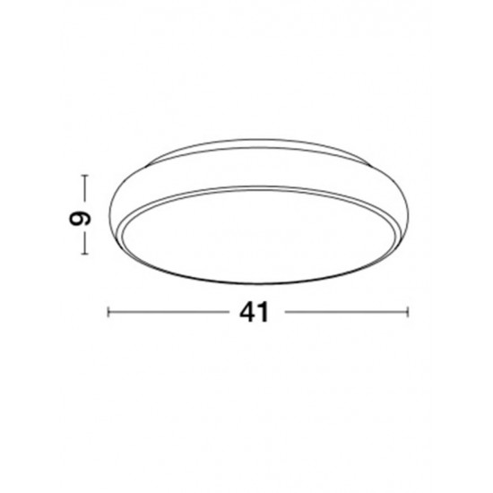 Plafoniera GAP Nova Luce Modern, Led, 8100981, Grecia