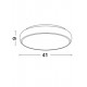 Plafoniera GAP Nova Luce Modern, Led, 8100981, Grecia