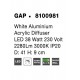 Plafoniera GAP Nova Luce Modern, Led, 8100981, Grecia