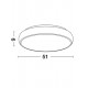 Plafoniera GAP Nova Luce Modern, Led, 8100983, Grecia