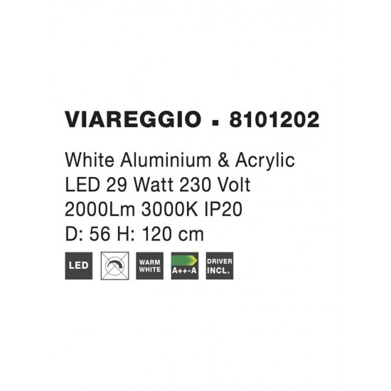 Suspensie VIAREGGIO Nova Luce Modern, Led, 8101202, Grecia
