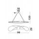Suspensie MARTINO Nova Luce Modern, Led, 8101241, Grecia