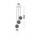Suspensie VIENTI Nova Luce Modern, E27, 8103992, Grecia