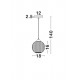 Pendul VIENTI Nova Luce Modern, E27, 8103995, Grecia