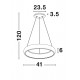 Suspensie ALBI Nova Luce Modern, Led, 8105620, Grecia
