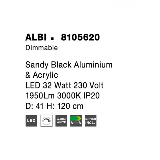 Suspensie ALBI Nova Luce Modern, Led, 8105620, Grecia