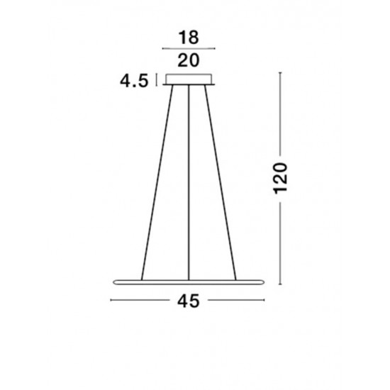 Suspensie LIVORNO Nova Luce Modern, Led, 8107402, Grecia