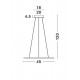Suspensie LIVORNO Nova Luce Modern, Led, 8107402, Grecia