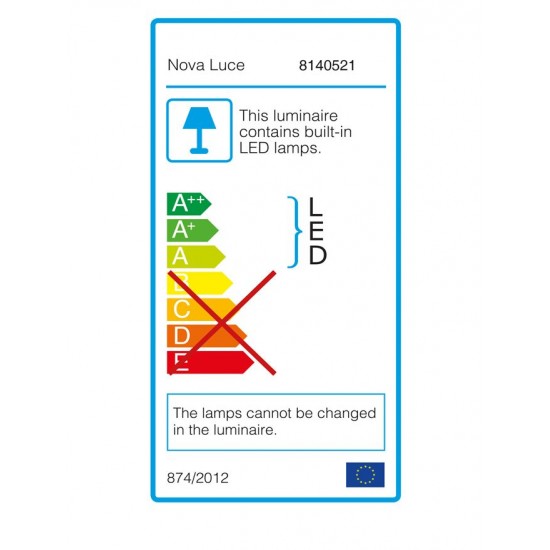 Aplica LAREDO Nova Luce Modern, Led, 8140521, Grecia