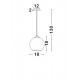 Pendul BLAZE Nova Luce Modern, E27, 8142680, Grecia