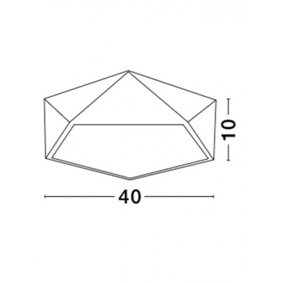 Plafoniera DARIUS Nova Luce Modern, E27, 8186202, Grecia
