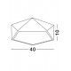 Plafoniera DARIUS Nova Luce Modern, E27, 8186202, Grecia