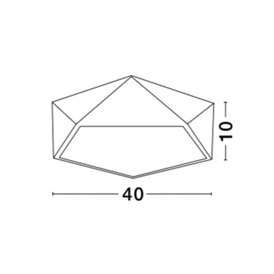 Plafoniera DARIUS Nova Luce Modern, E27, 8186203, Grecia