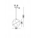 Pendul FOGGIA Nova Luce Modern, E27, 82148732, Grecia