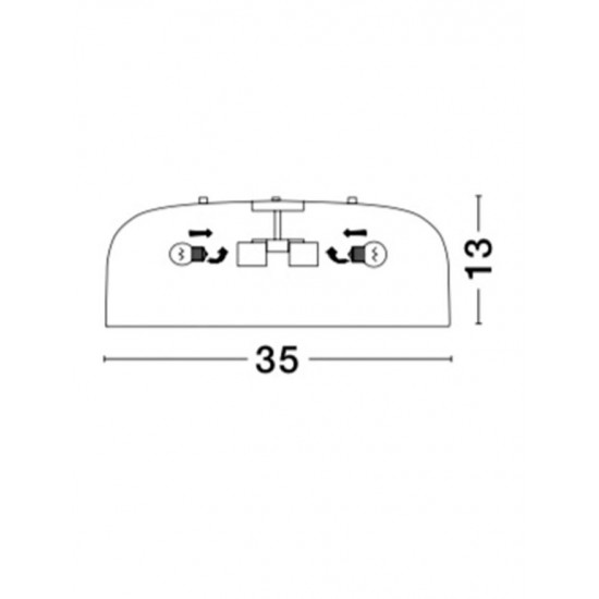 Plafoniera PERLETO Nova Luce Modern, E27, 826808, Grecia