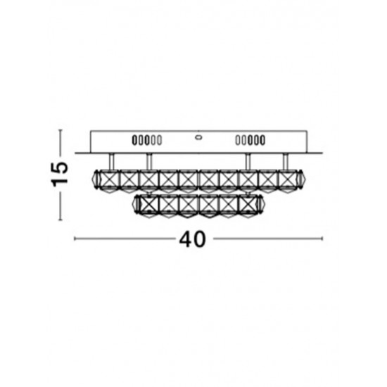 Lustra Plafon QUENTIN Nova Luce Modern, Led, 83399203, Grecia