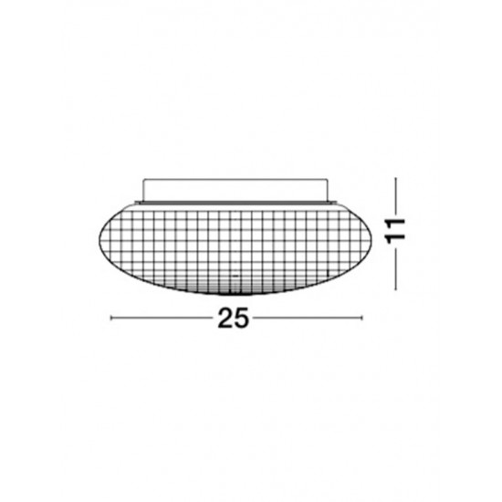 Plafoniera SENS Nova Luce Modern, E27, 838122, Grecia