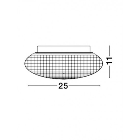 Plafoniera SENS Nova Luce Modern, E27, 838123, Grecia