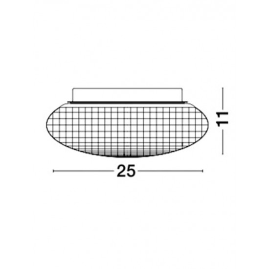 Plafoniera SENS Nova Luce Modern, E27, 838124, Grecia